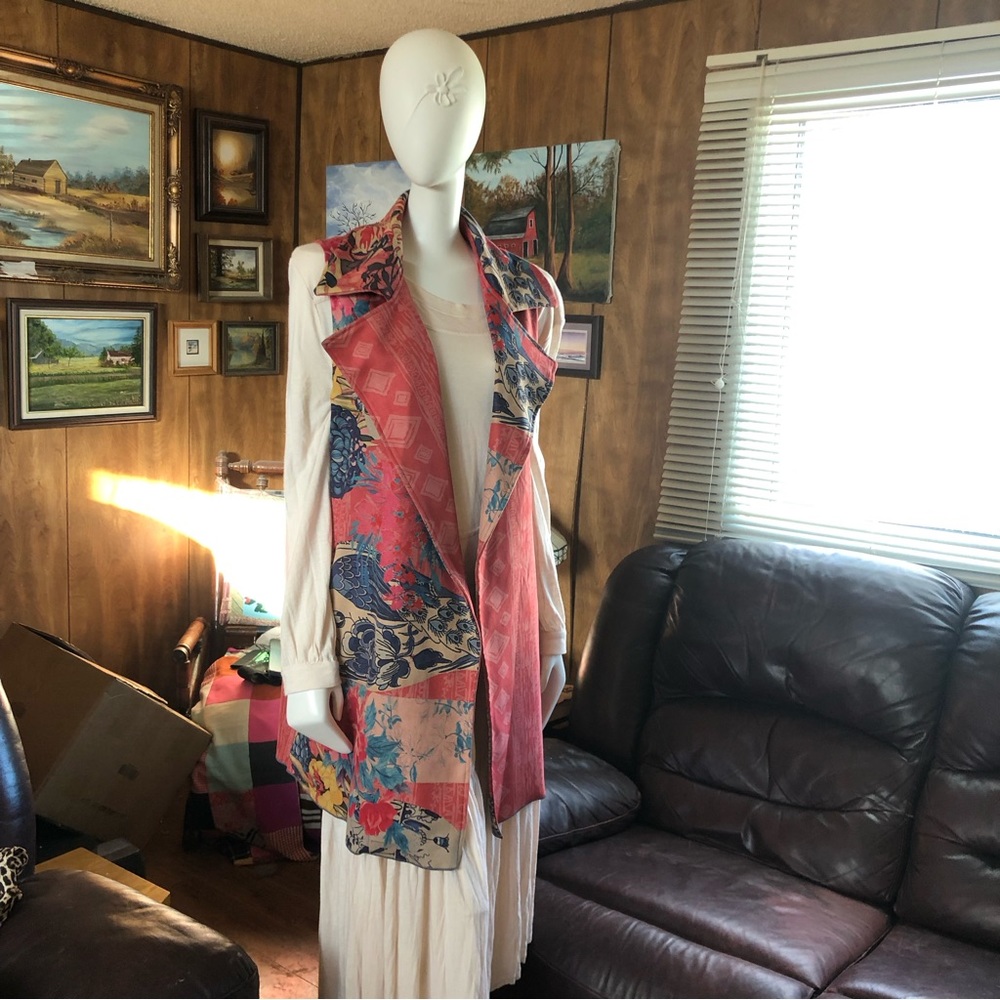 Funky Boho Floral Vest